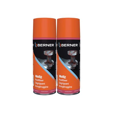 2x BERNER Rostlöser MOS2 0.4 LTR Rostschutz Korrosionsschutz Schmiermittel
