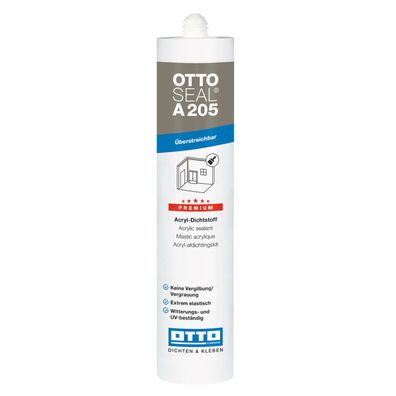 AKTION - Ottoseal A 205 C04 schwarz 310ml Acryl-Dichtstoff MHD: 03/25