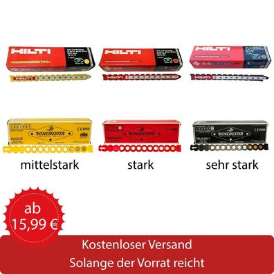 Hilti DX Cartridges Kartusche 6.8/11 M 10 rot, gelb, grün, schwarz