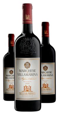 3 x Sella & Mosca Marchese di Villamarina Alghero DOC Riserva – 2021