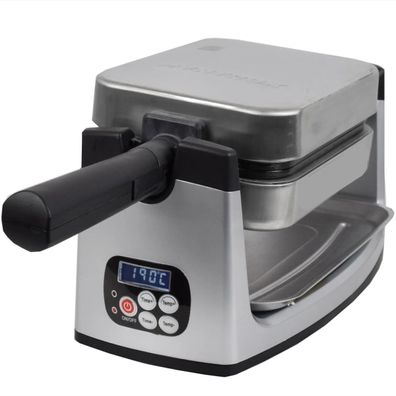 Waffeleisen Belgische Waffeln rotierend Digital Edelstahl, 1600 W