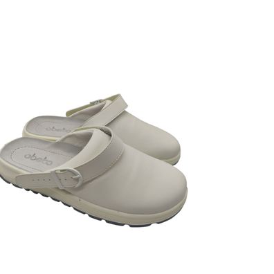 ABEBA 877021 ACTIVE Clog SRC Unisex weiß EU 44 Stofffutter Schnallenverschluss