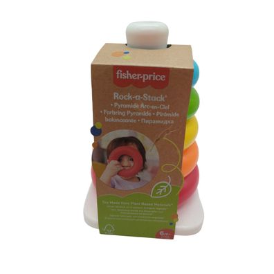 Fisher-Pri Rock-a-Stack Öko-Ringturm Babyspielzeug ab 6 Monaten