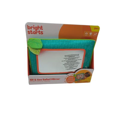Bright Starts Sit and See Safari Bodenspiegel Bauchzeit Aktivitätsspielzeug ab Geburt