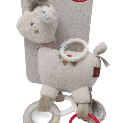 Fehn Activity-Spielzeug Lama Motorikspielzeug mit Befestigungsring