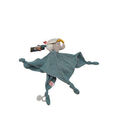 Fehn Schmusetuch Elefant für Babys Schnuffeltuch Einschlafhilfe mit Leuchteffekt