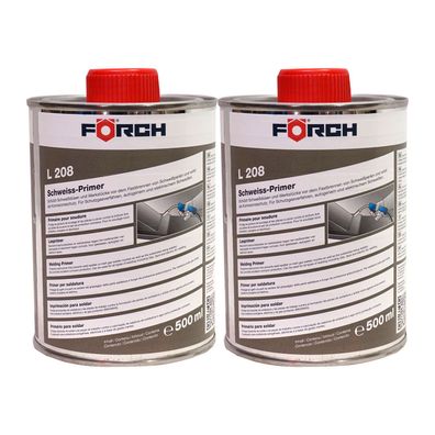 2x FOERCH L208 Schweissprimer 0.5 LTR Korrosionsschutz Überlackierbar Rostschutz