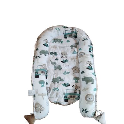 !!Warm Nest Baby 90x50 cm Kuschelnest für Neugeborene Afrika Khaki