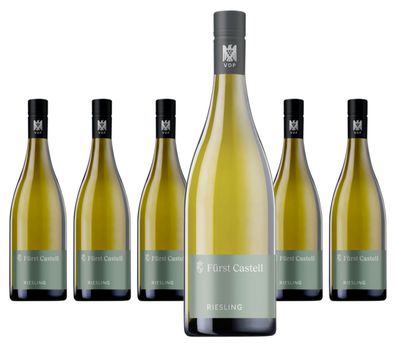 6 x Fürst Castell Riesling Gutswein feinherb – 2024