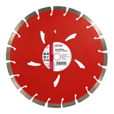 Diamanttrennscheibe D 300 x D 25,4 Laser Beton Premium S