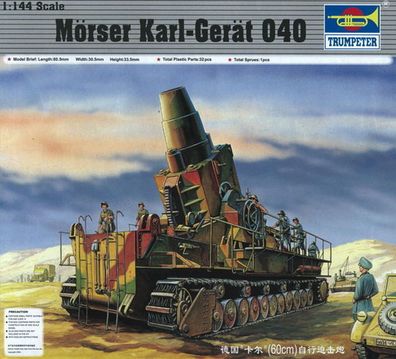Trumpeter 1:144 101 Mörser Karl Gerät 040 - NEU