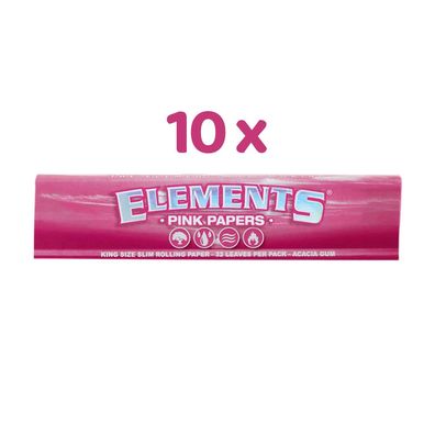 Elements King Size Slim 10x PINK Papers à 32 Blatt
