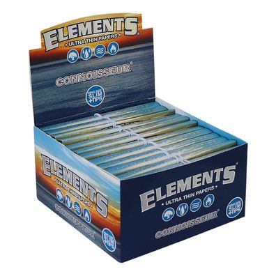 Elements Connoisseur Ultra Thin King Size Slim 24x 32 Papers + 32 Tips