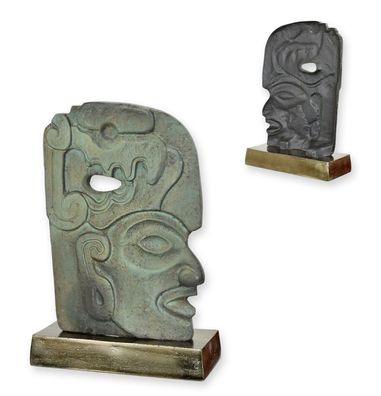 Skulptur aus Aluminium Hacha Replikat Retro Design Dekoration