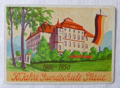 AK 50 Jahre Grundschule Plaue 1900 - 1950 Flöha Chemnitz
