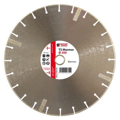 Diamanttrennscheibe D 350 x L 25,4 , TS Marmor