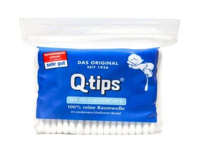 Q-Tips Wattestäbchen Papierschaft Nachfüllpack, 160 er