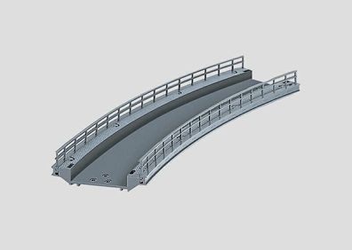 Märklin H0 74623 Gebogenes Rampenstück 437,5 mm R2 30° Brücke 1:87