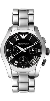 Emporio Armani Chronograph Damenuhr silber