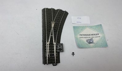 Märklin H0 1 x Weiche rechts C-Gleis 24612 R2 Anlagenrückbau