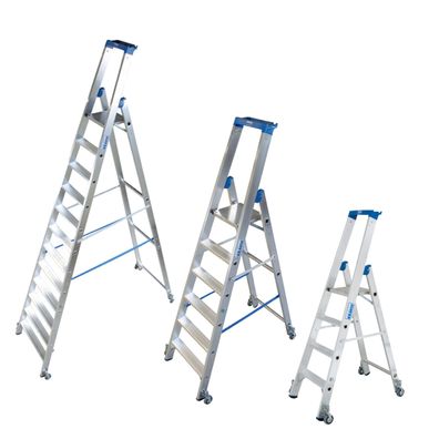 KRAUSE Stabilo Professional Stufen-StehLeiter fahrbar