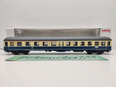 Märklin H0 AC 43125 (2) Mitteleinstiegswagen 1./2. Kl Abylb411 / NEM / DB / OVP weiß