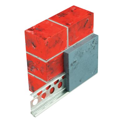 25x VWS Sockelabschlußprofil Stahl verzinkt 10 mm mit PVC-N