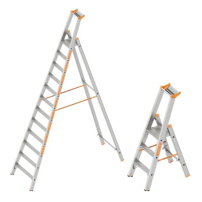 Layher Stufenstehleiter einseitig begehbar Topic 1064