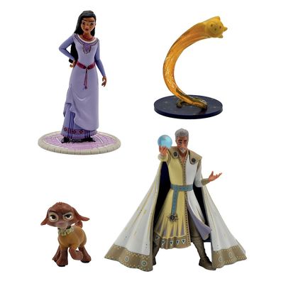 Disney Wish 4er Spielfiguren-Set Asha Star Valentino Magnifico