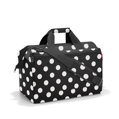 reisenthel allrounder L pocket 32l dots white MK7073 schwarz Reisetasche