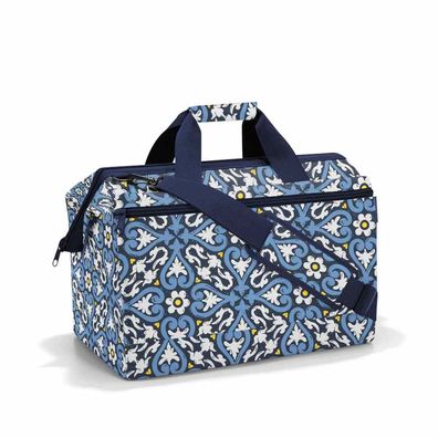 reisenthel allrounder L pocket 32l floral 1 MK4067 blau Reisetasche Tasche Sauna
