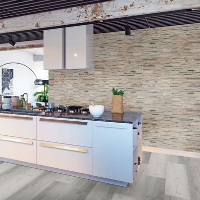 INDO Holz Wandverblender Slimwood Hevea