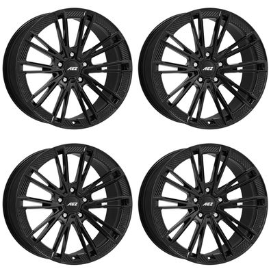 4 Alu Felgen AEZ Alaska black 9.0Jx20 5x130 für Audi e-tron