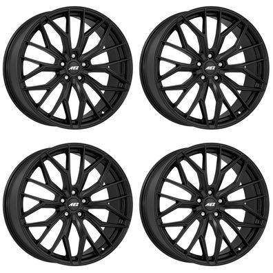4 Alu Felgen AEZ Porto black 8.0Jx20 5x108 für Jaguar E-Pace F-Pace I-Pace XF