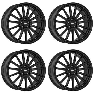 4 Alu Felgen AEZ Atlanta black 8.0Jx19 5x112 für Volkswagen Arteon Beetle Caddy Eos