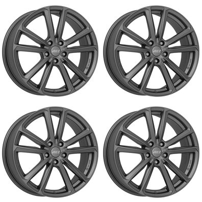 4 Alu Felgen AEZ Tioga graphite 7.5Jx17 5x112 für Audi A4 A6