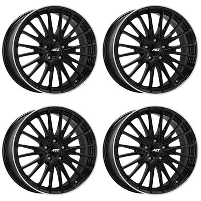 4 Alu Felgen AEZ Berlin black 8.0Jx19 5x112 für Mercedes Benz E EQB EQE Eqa (H243)