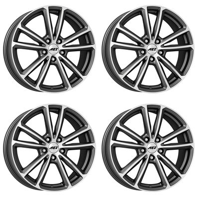 4 Alu Felgen AEZ Tioga titan 7.0Jx17 5x112 für Volkswagen Caddy Golf Jetta T-Roc