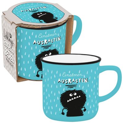 Sheepworld Gruss & Co Espressotasse Motiv "Einatmen Ausrasten" Neuware