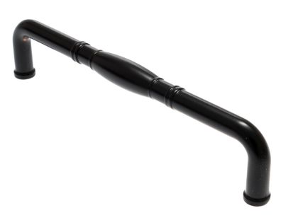 Möbelgriff BA 128mm Schrankgriff Schwarz Metall Küchengriff modern abgerundet