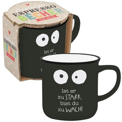 Sheepworld Happylife Espressotasse Motiv "Stark" Neuware