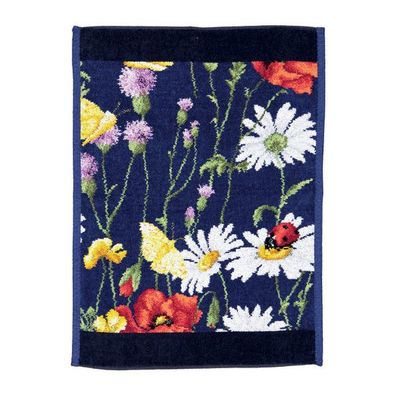 Feiler GmbH, Gästetuch Daisy Field, blue