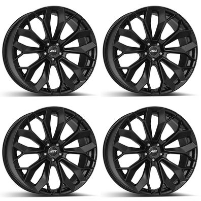 4 Alu Felgen AEZ Leipzig black 10.5Jx22 5x130 für Audi Q7