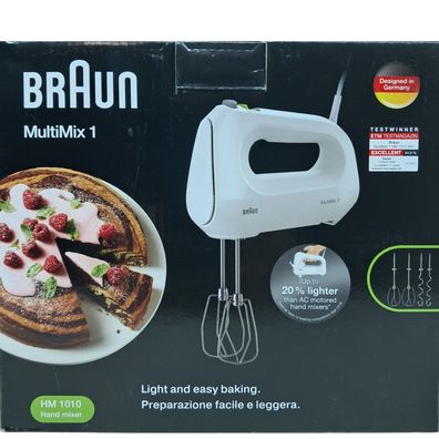 Braun HM 1010 MultiMix 1 Handmixer Schneebesen Mixer Handrührgerät Rührer Mixer