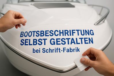 Bootsbeschriftung Bootsname Bootskennzeichen selbst gestalten