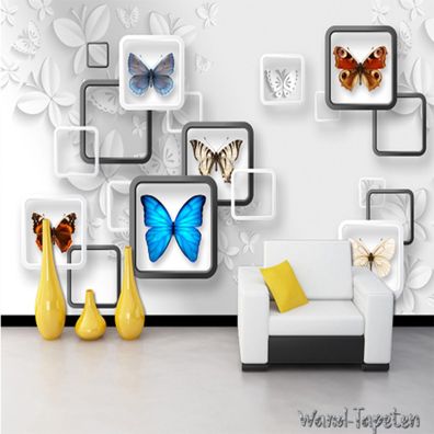 Vlies Fototapete Wandtapete Wandbilder 3D Eleganter Traumschmetterling 2239