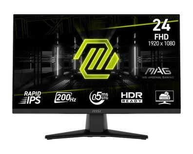 MSI MAG 242F Flat Gaming TFT 24" FHD IPS 200Hz 0.5ms HDMI DP