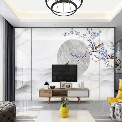 Vlies Fototapete Wandtapete Wandbilder Modernes Tuschelandschaft Stil 2243