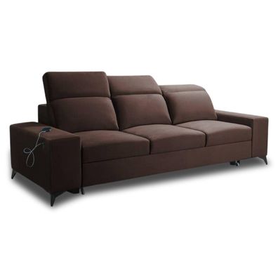Best For Home Schlafsofa Britta mit Schlaffunktion & USB, modern, bequem & stilvoll