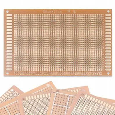 Rosfix Prototypenleiterplatte 90x150 mm – THT Raster 2,54 mm | 1-seitig